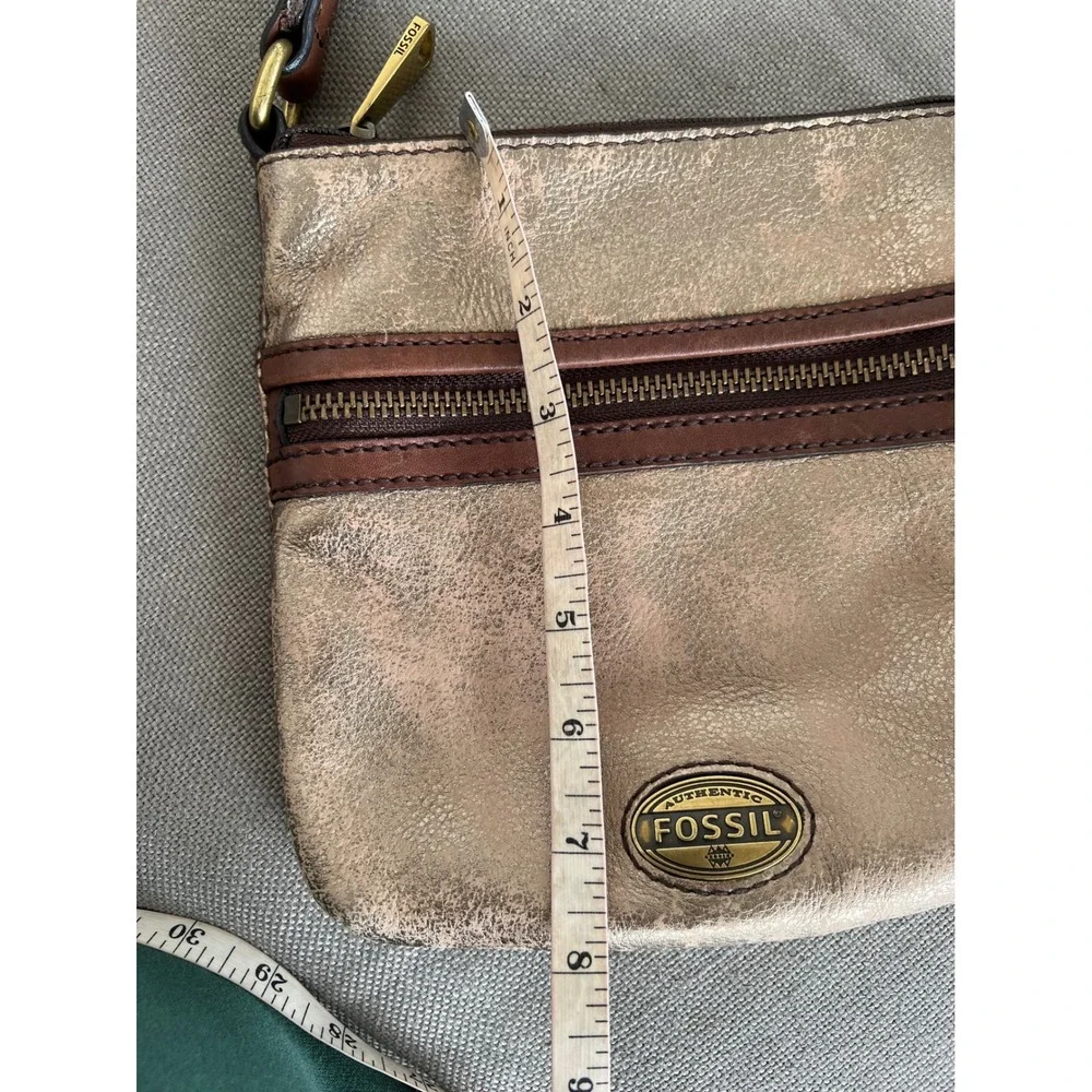 Fossil Crossbody Copper Tone Bag Brass Hardware